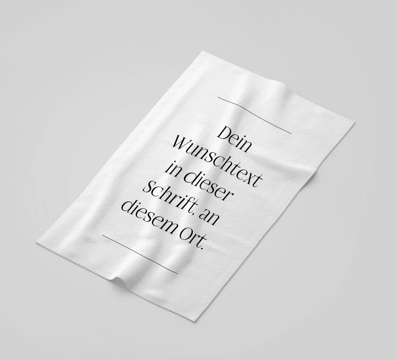 Wunschtext in schwarz weiß mit Linien telo mare da WORTSPIEL