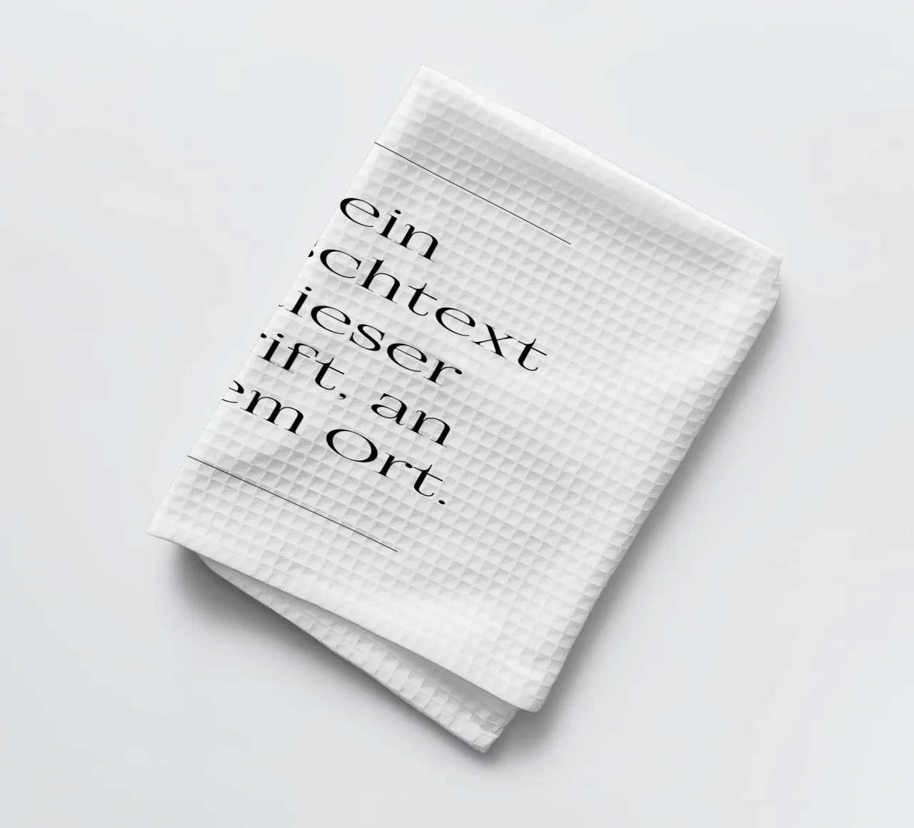 Wunschtext in schwarz weiß mit Linien canovaccio da cucina da WORTSPIEL