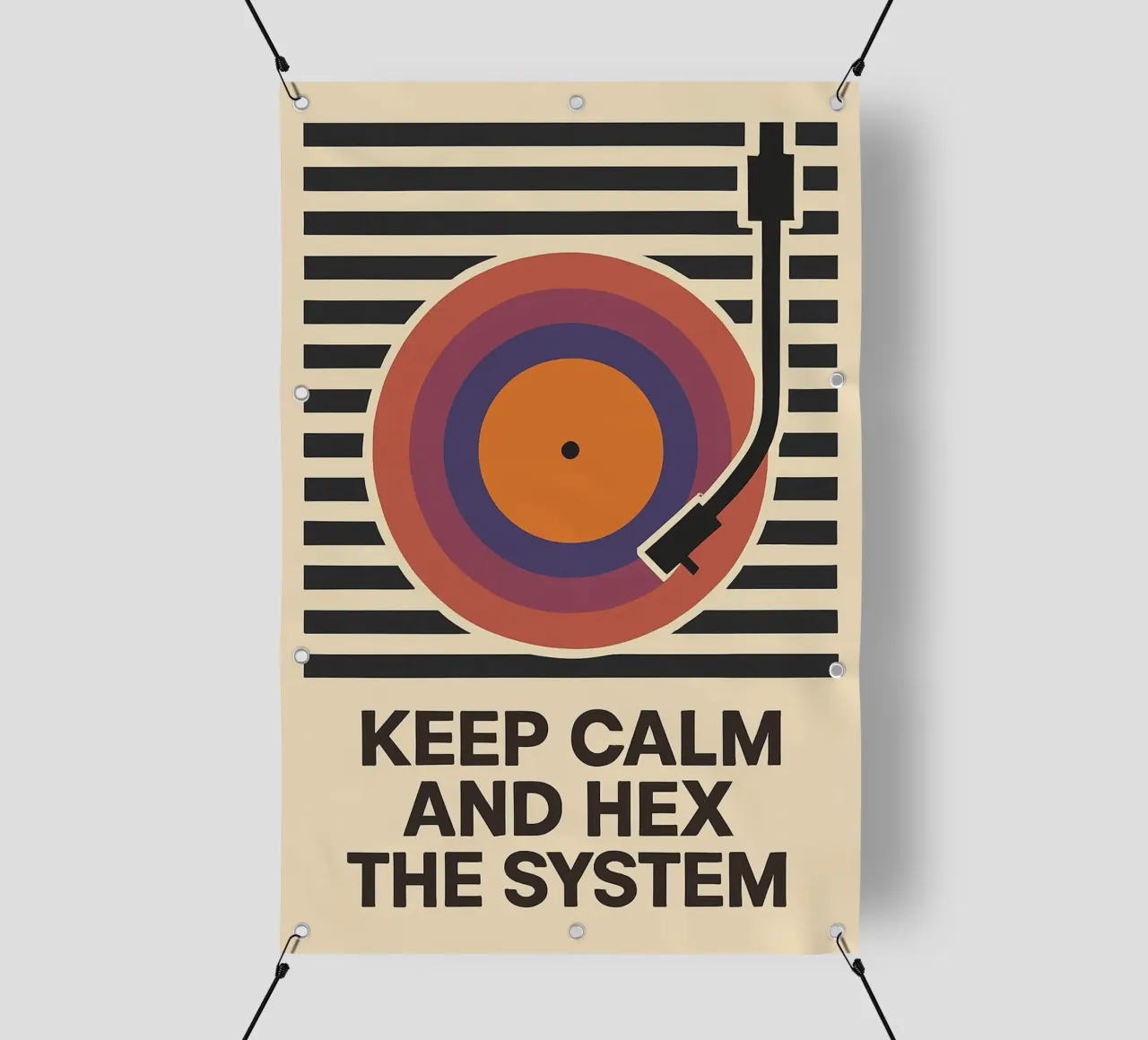 Keep Calm and Hex the System telo in pvc da Taika Tori Art