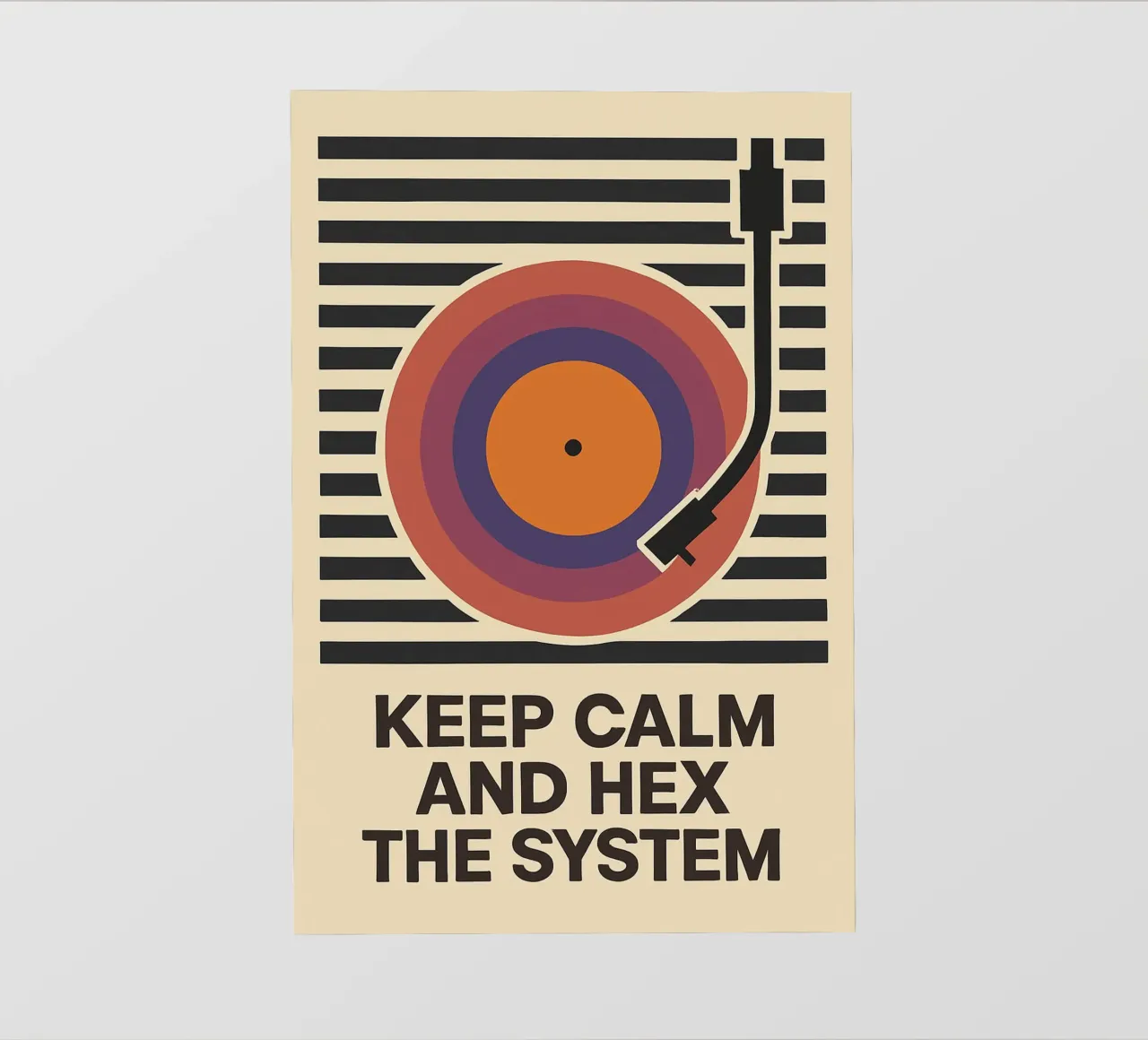 Keep Calm and Hex the System telo in pvc da Taika Tori Art