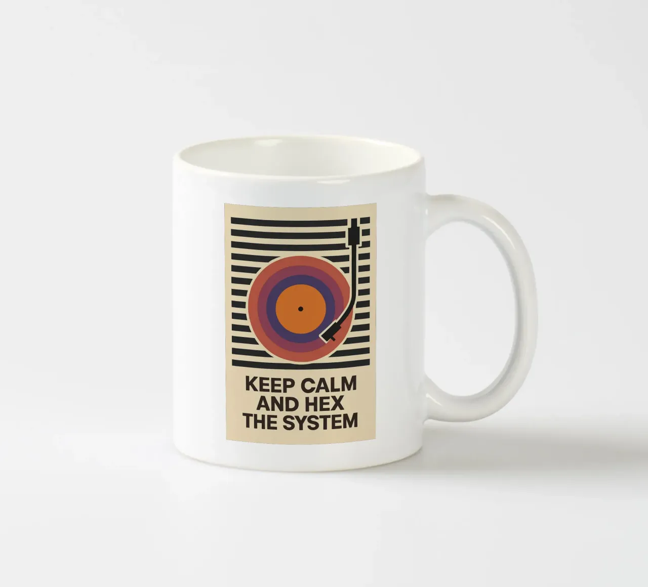 Keep Calm and Hex the System tazza in ceramica da Taika Tori Art