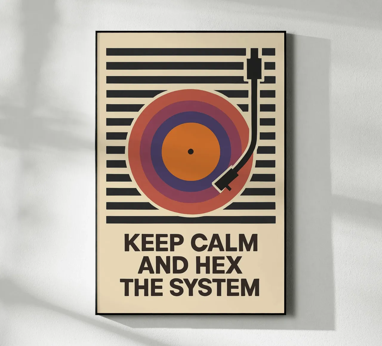 Keep Calm and Hex the System plexiglass da Taika Tori Art
