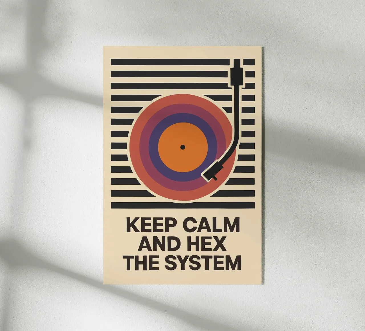 Keep Calm and Hex the System plexiglass da Taika Tori Art