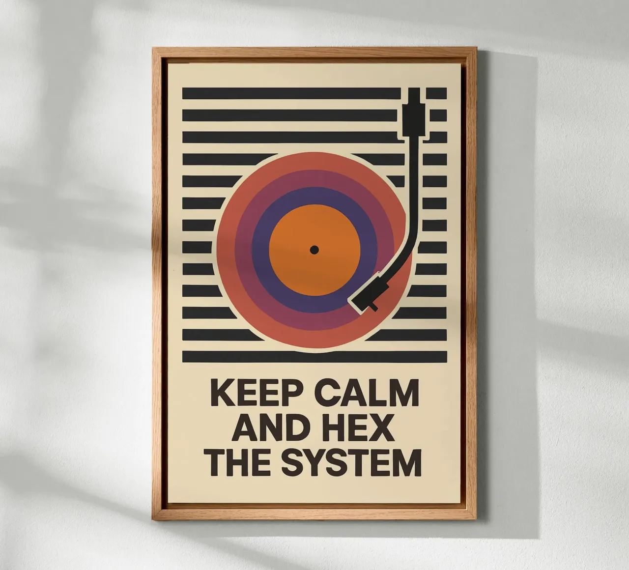 Keep Calm and Hex the System pannello forex da Taika Tori Art