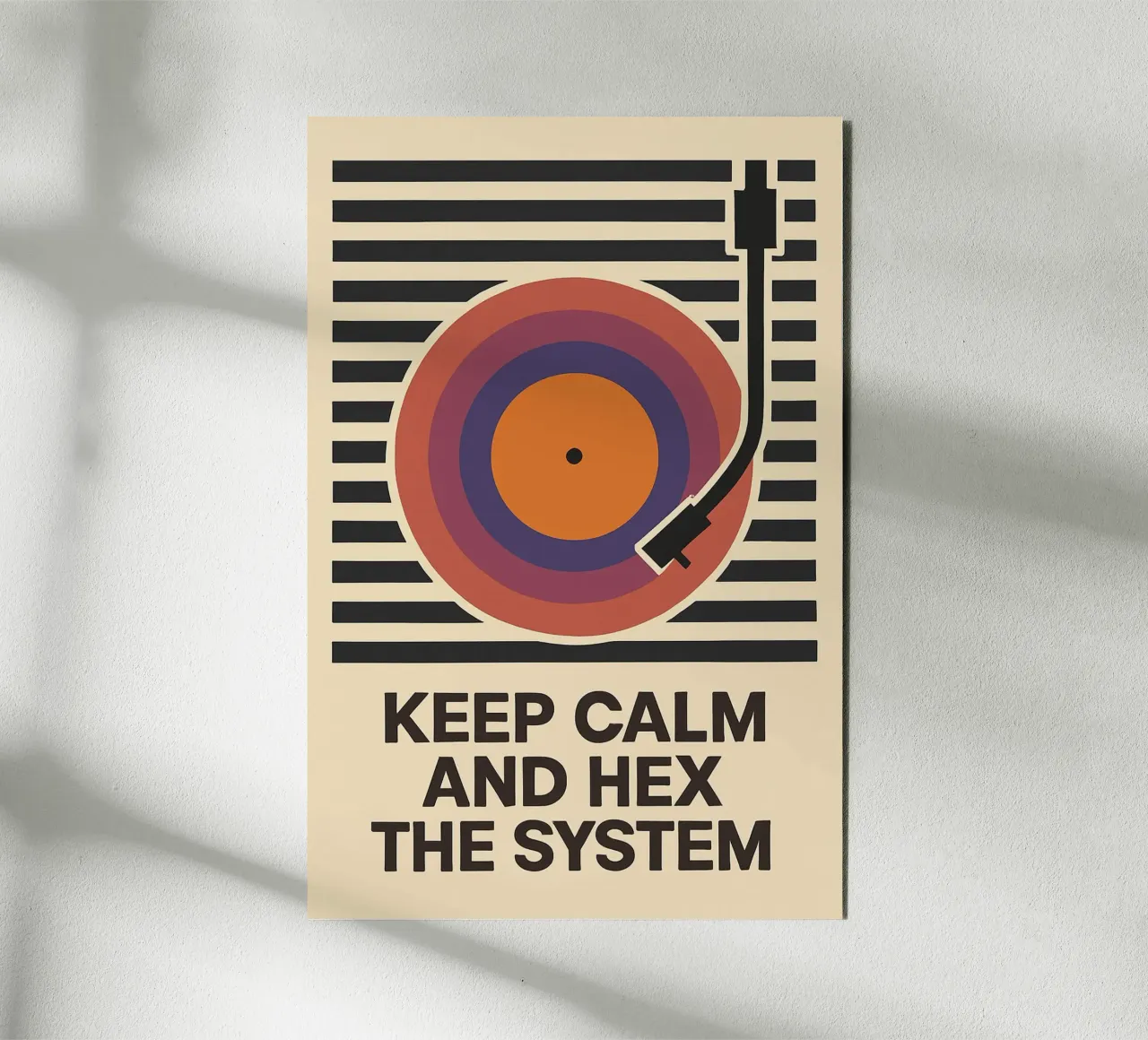 Keep Calm and Hex the System alluminio dibond da Taika Tori Art
