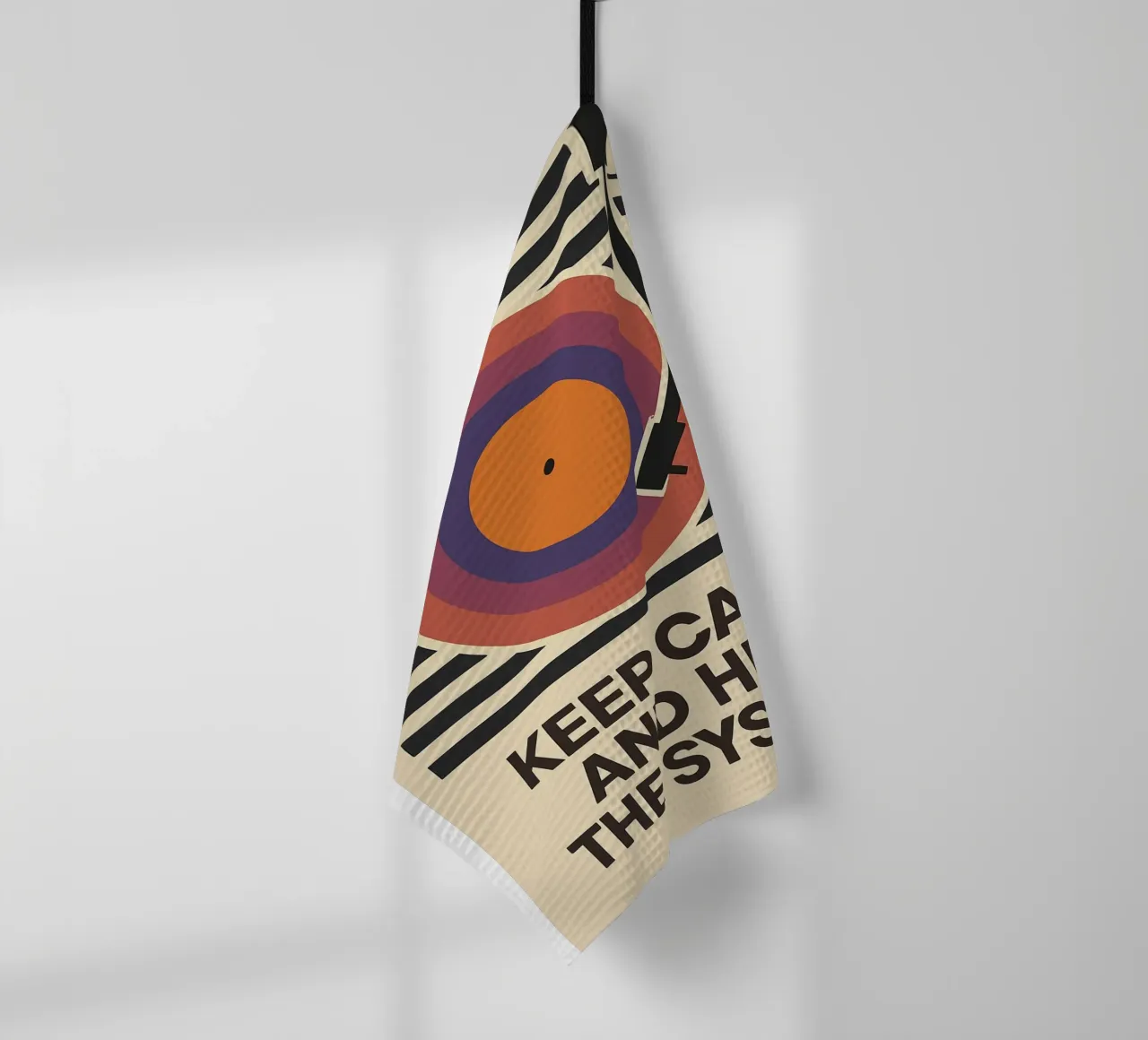 Keep Calm and Hex the System canovaccio da cucina da Taika Tori Art