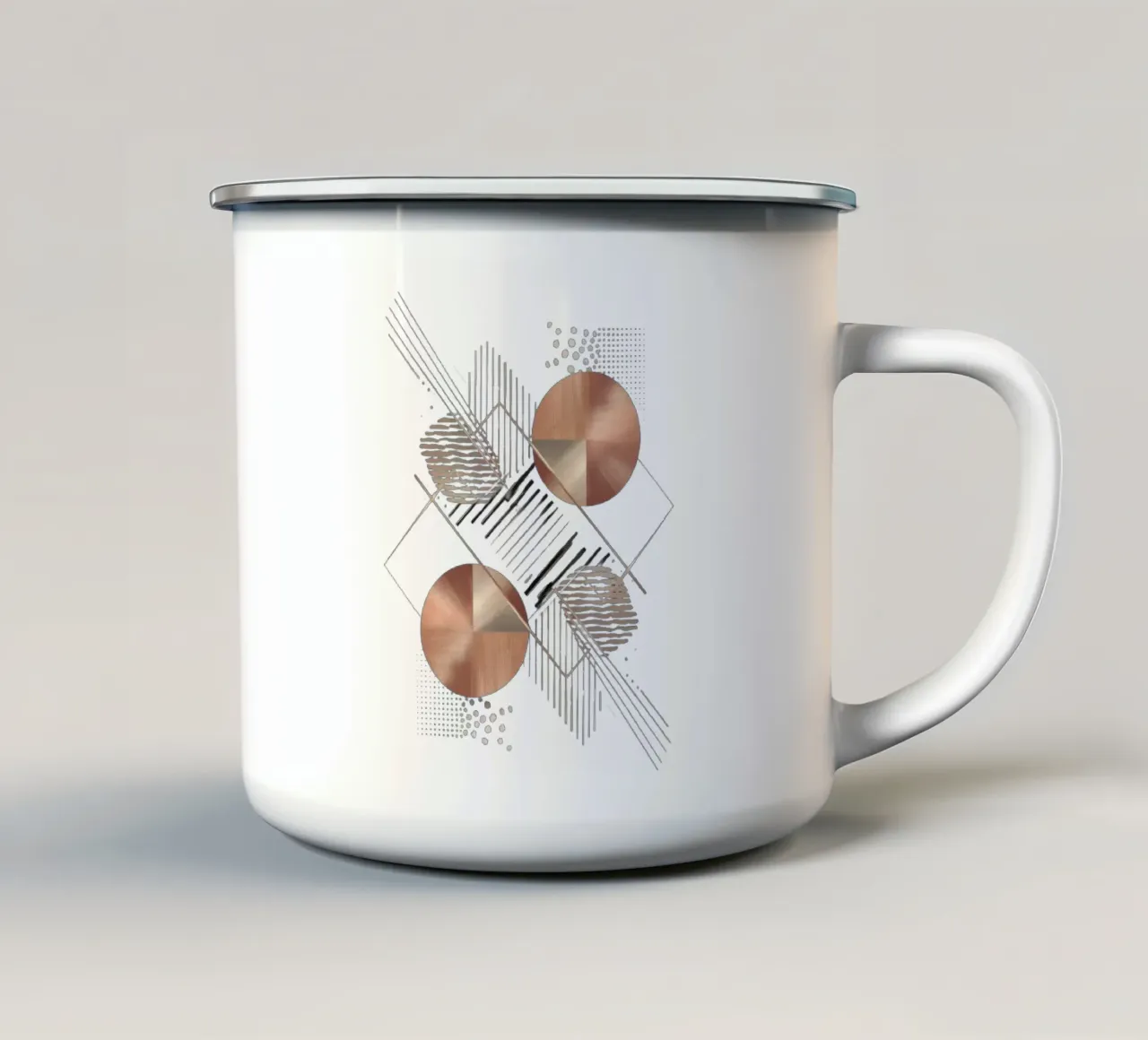 géographia cooper minimalista boho tazza in smalto da dinem