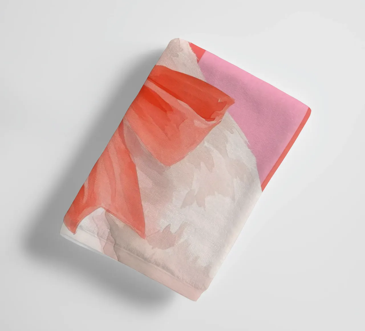 Elegant Swan with Coral Bow Art Print asciugamano da bagno da Mai Design