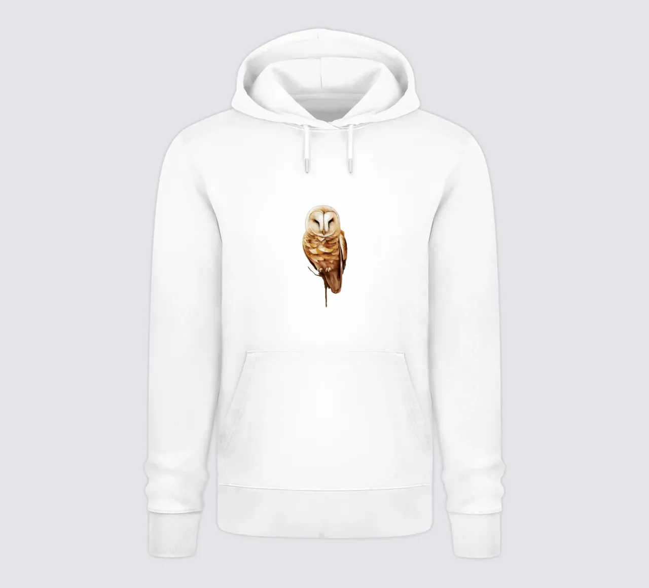 gufo sereno in pace felpa con cappuccio da dinem