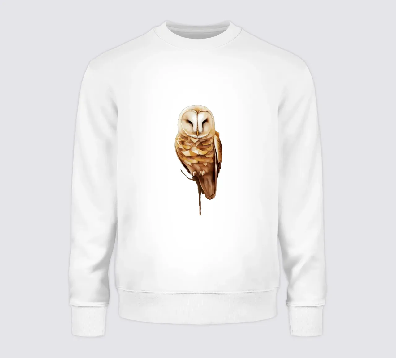 gufo sereno in pace felpa da dinem