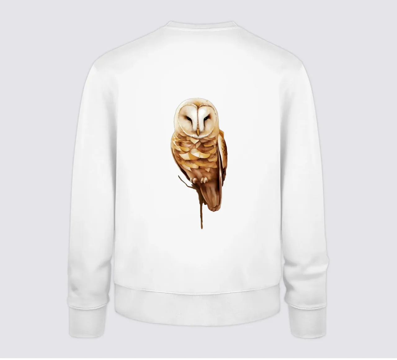 gufo sereno in pace felpa da dinem