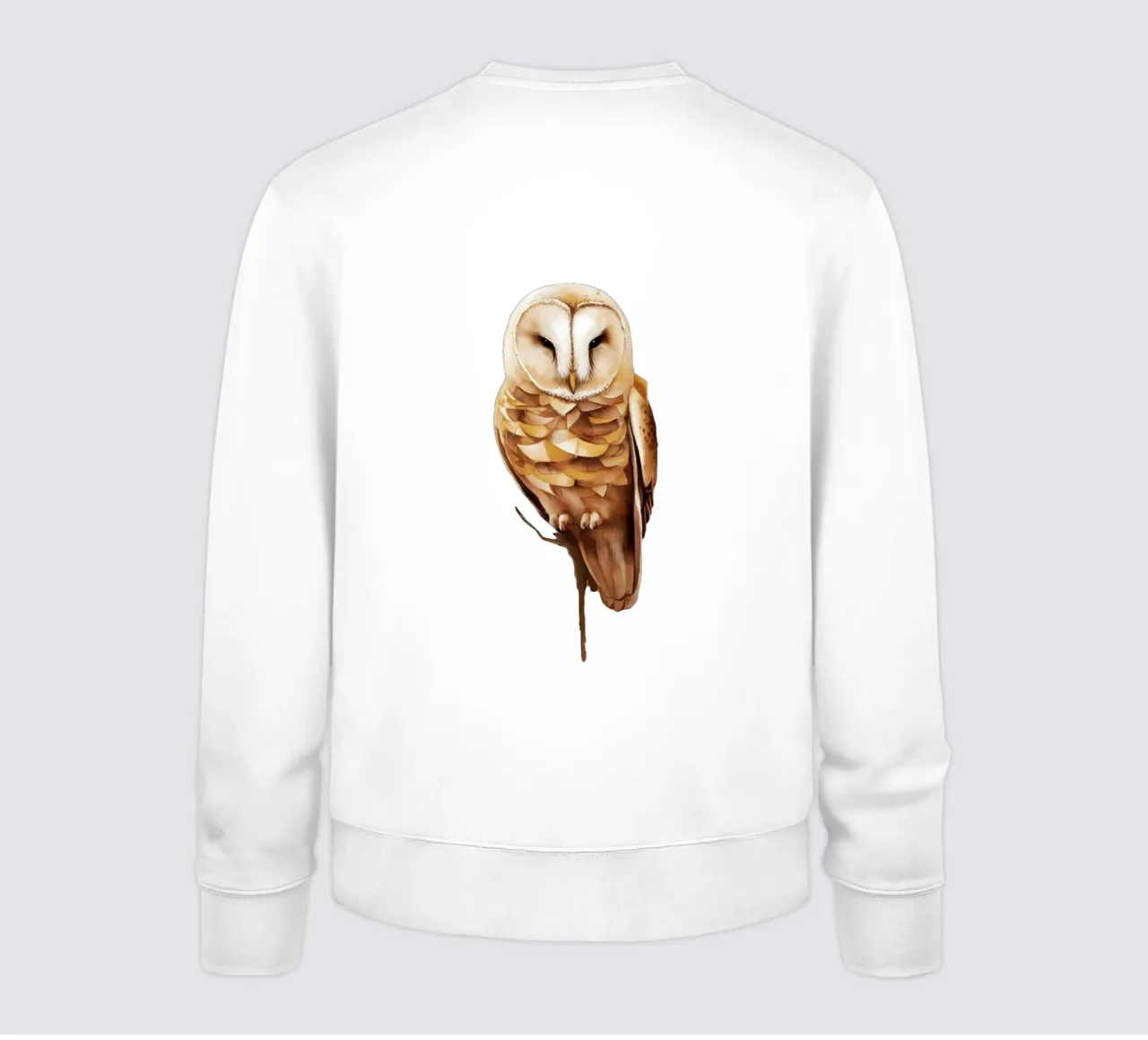 gufo sereno in pace felpa da dinem