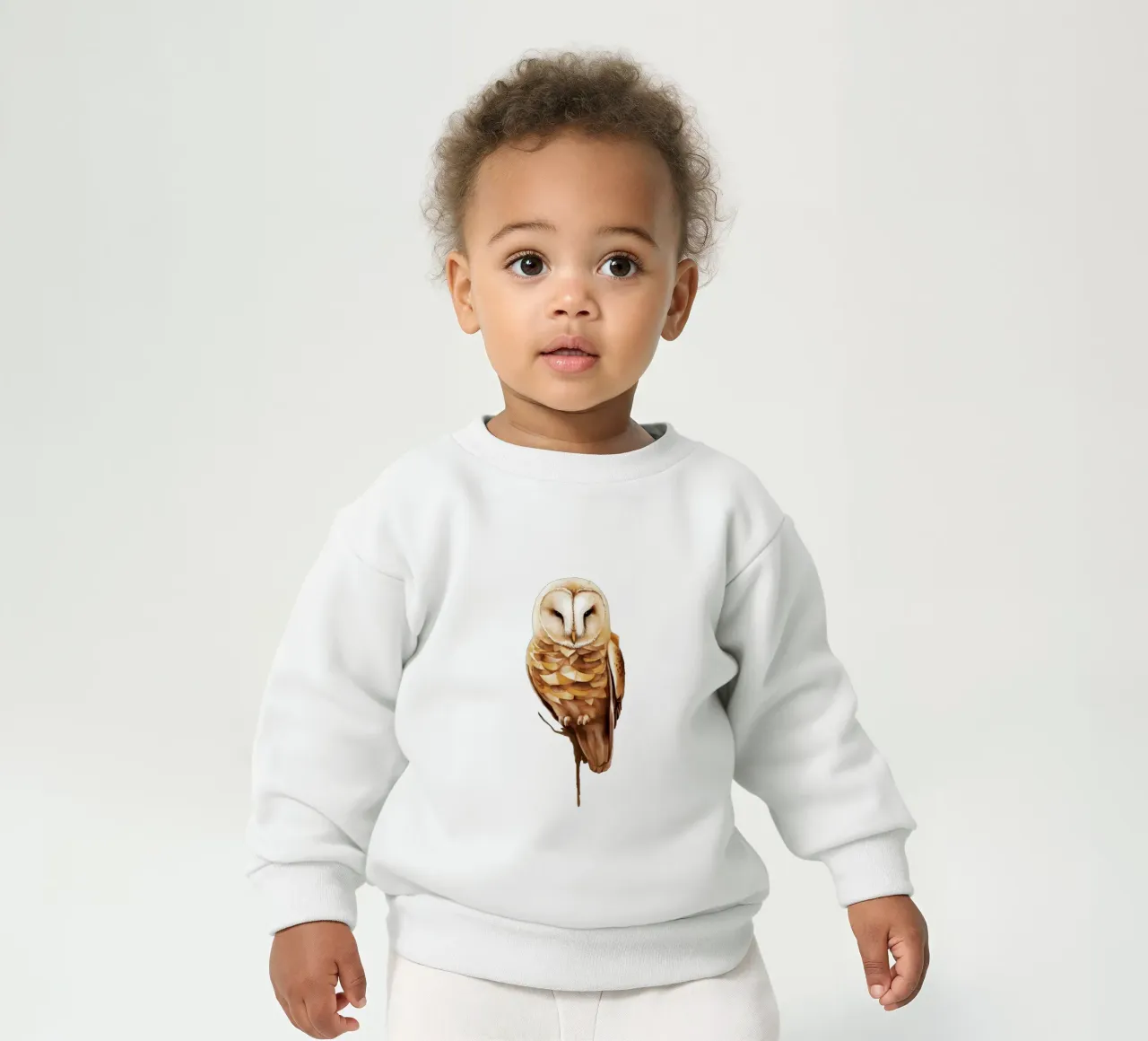 gufo sereno in pace felpa neonato da dinem