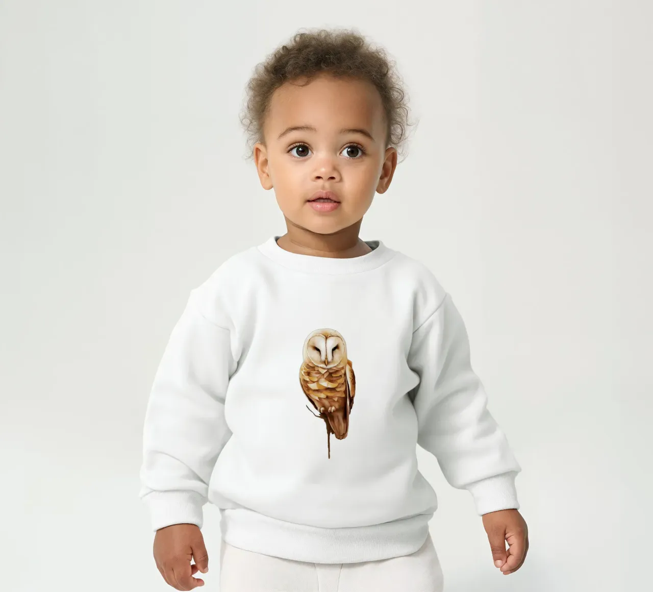 gufo sereno in pace felpa neonato da dinem