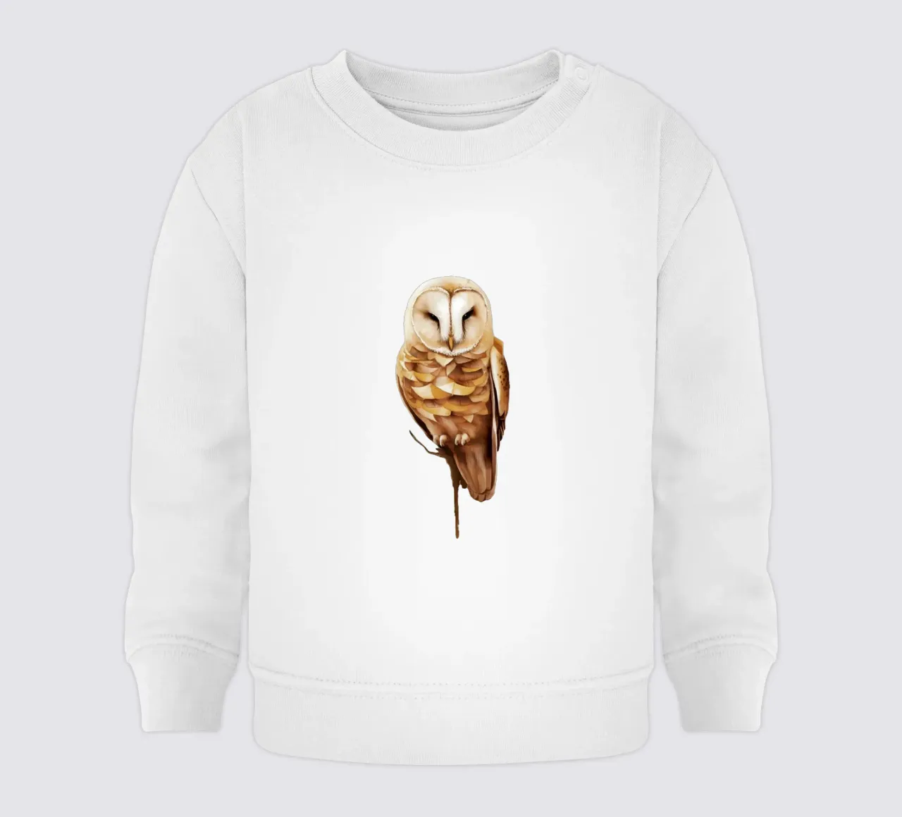 gufo sereno in pace felpa neonato da dinem