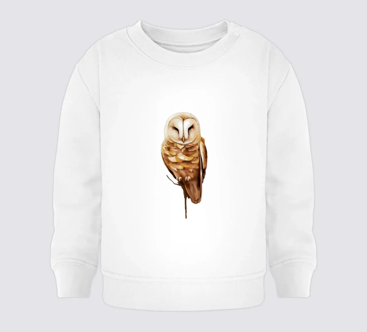 gufo sereno in pace felpa neonato da dinem