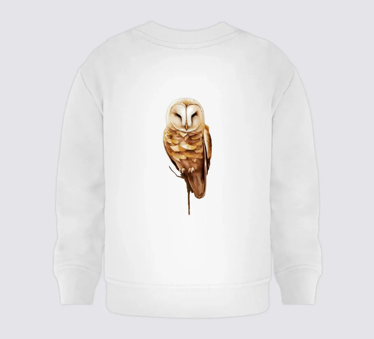 gufo sereno in pace felpa neonato da dinem