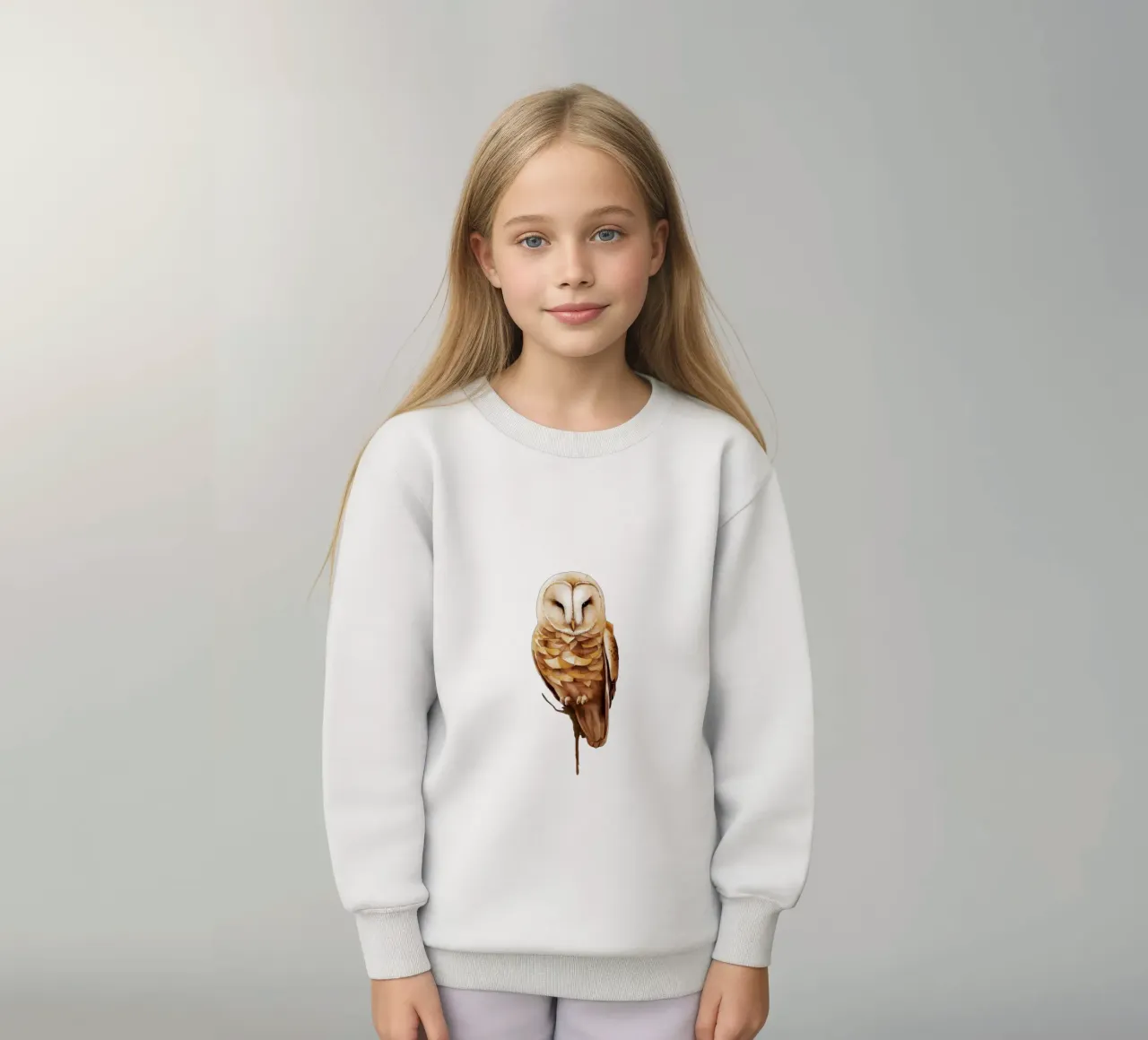 gufo sereno in pace felpa bambino da dinem