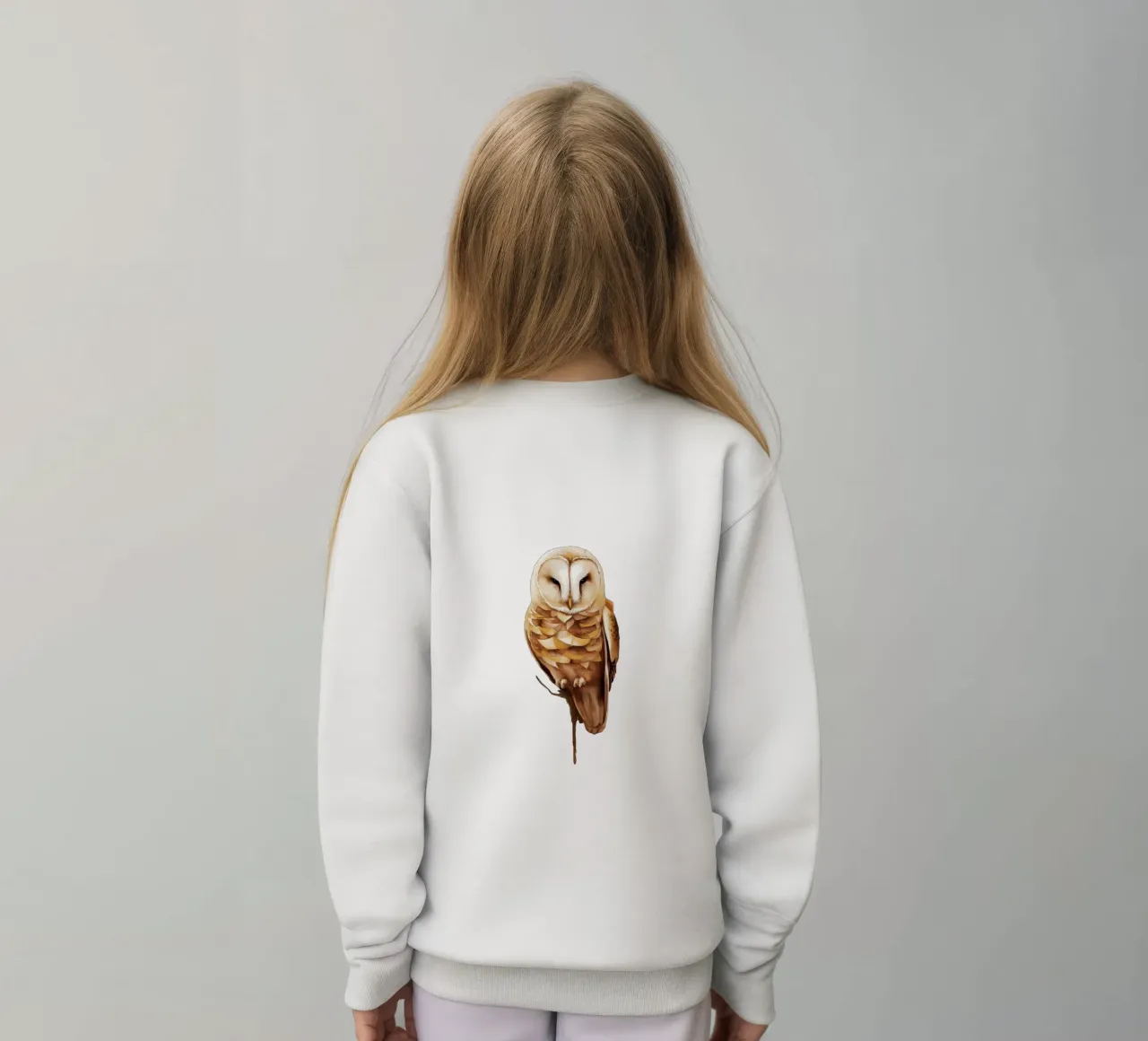 gufo sereno in pace felpa bambino da dinem