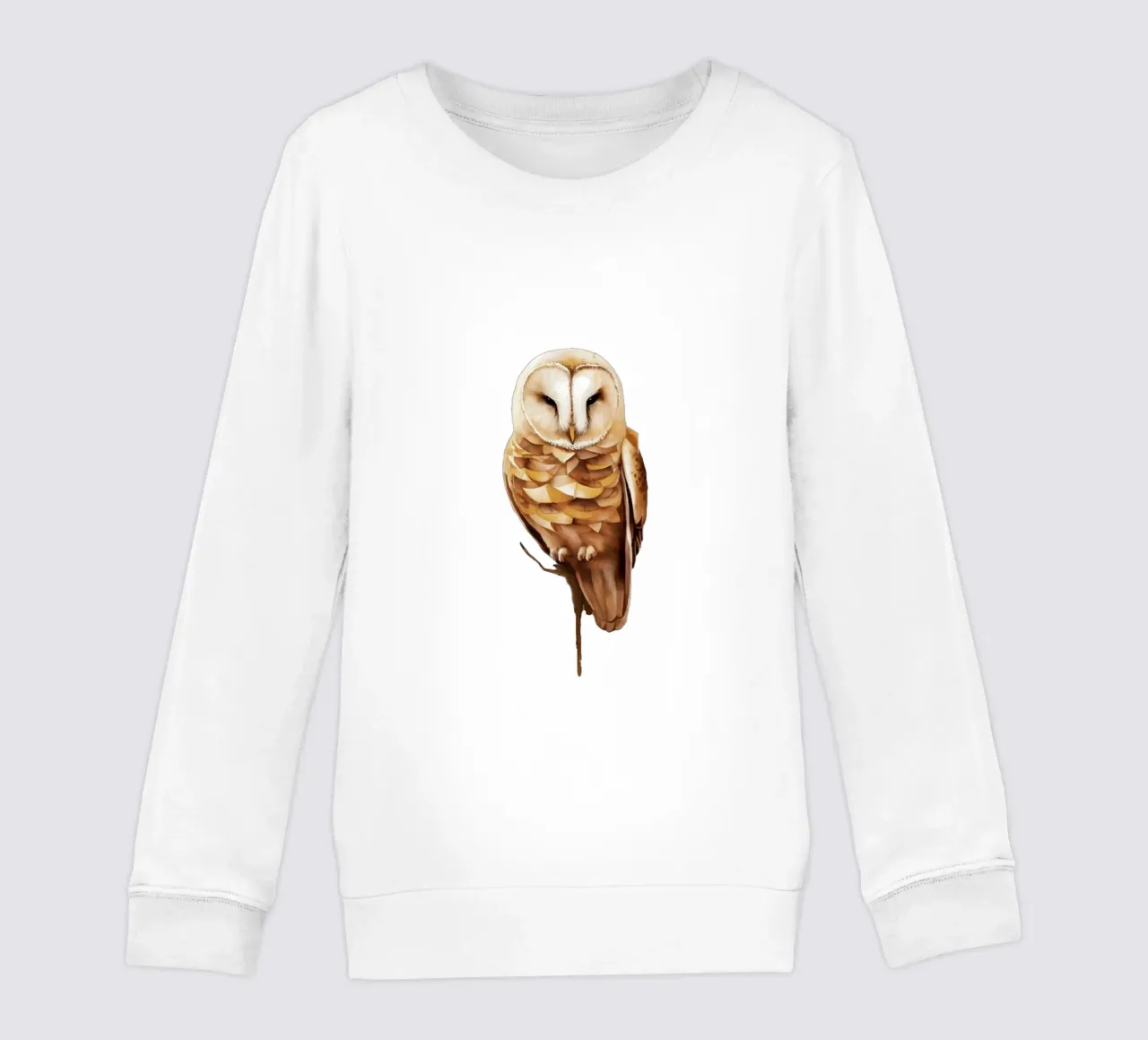 gufo sereno in pace felpa bambino da dinem