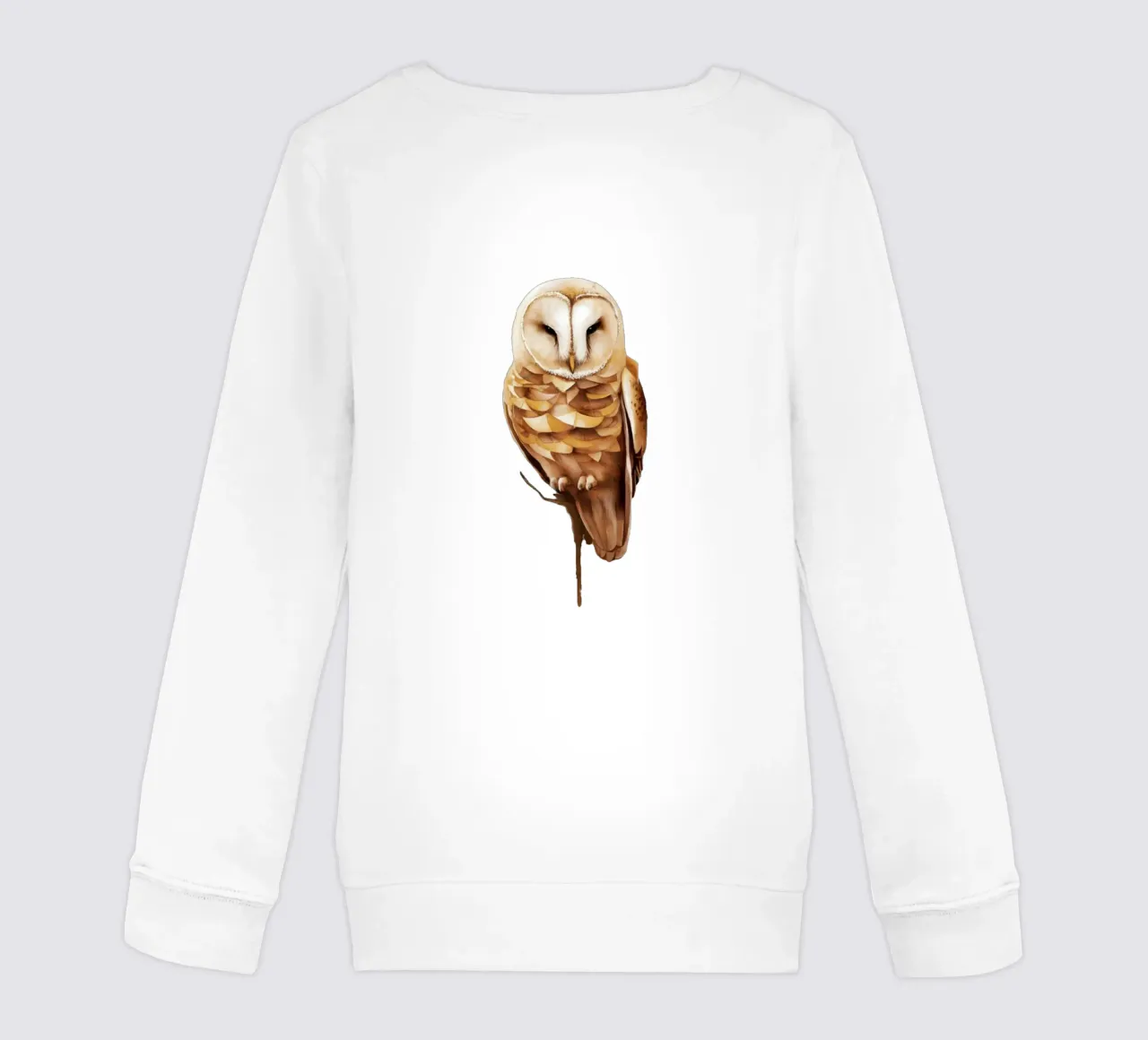 gufo sereno in pace felpa bambino da dinem
