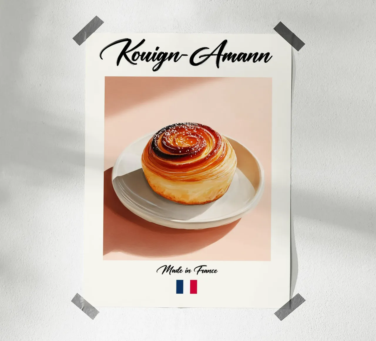 Kouign-Amann French Pastry Classic poster by Spice & Spoon Studio