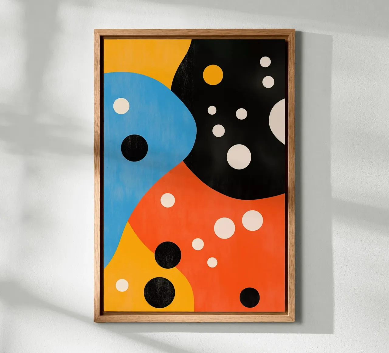 Abstracte kleurrijke kaas canvas met Baklijst van Autofocus