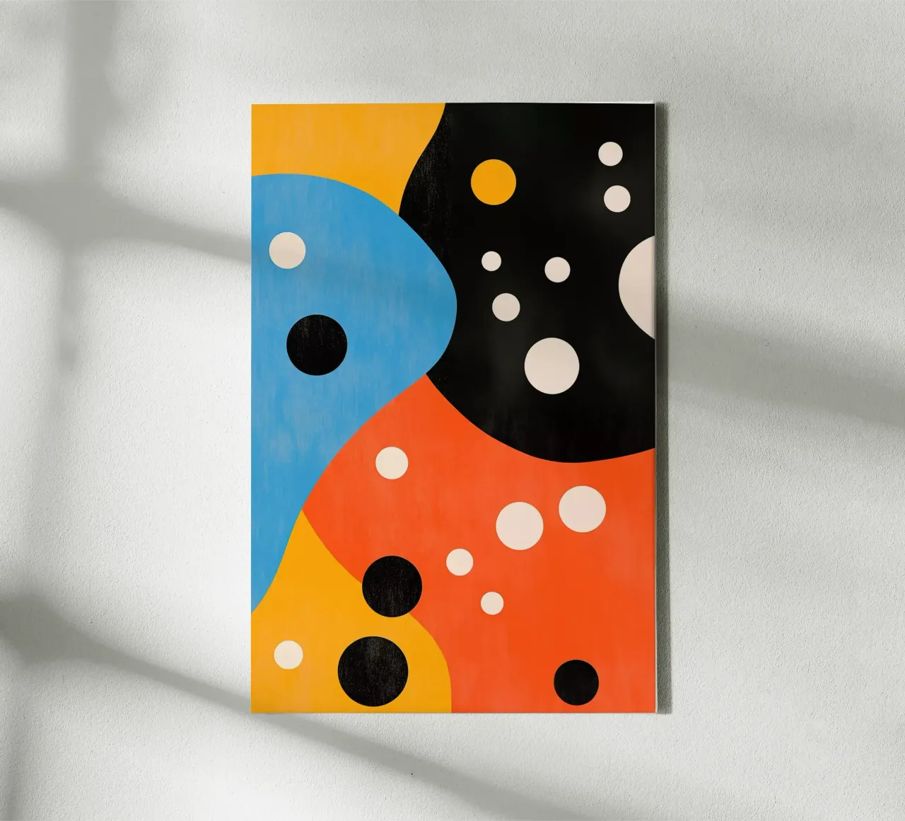 Abstracte kleurrijke kaas canvas met Baklijst van Autofocus