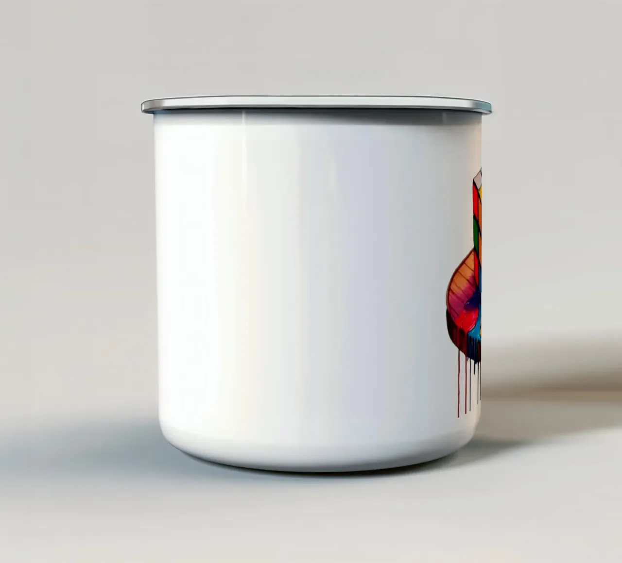 Colore della vernice Rubbix party tazza in smalto da dinem