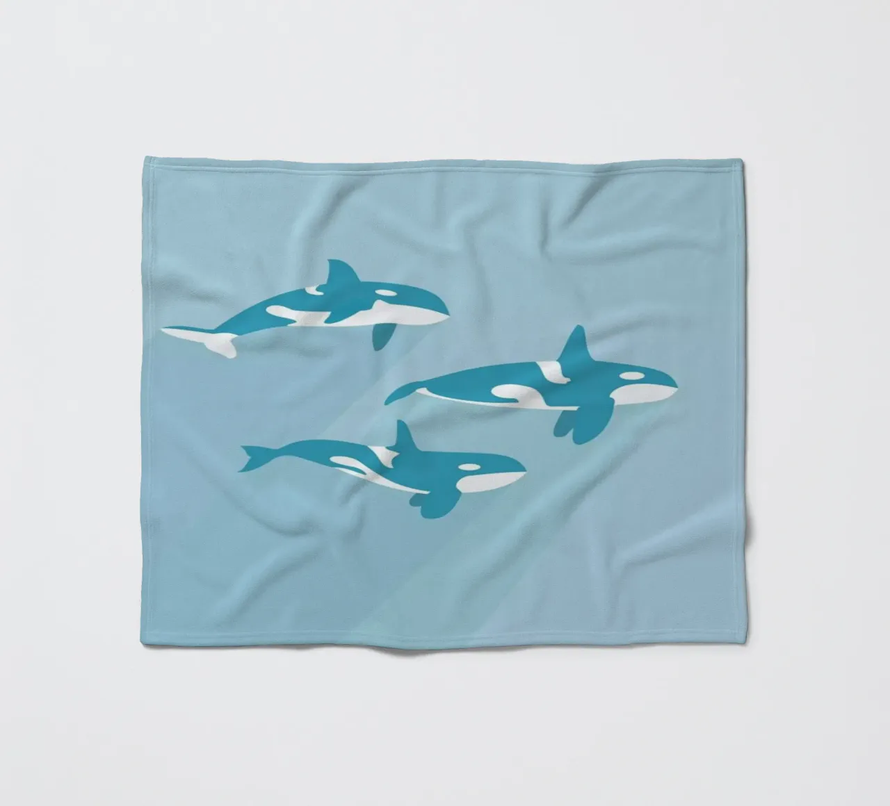 Spækhugger fleece blanket by Swen Swensøn