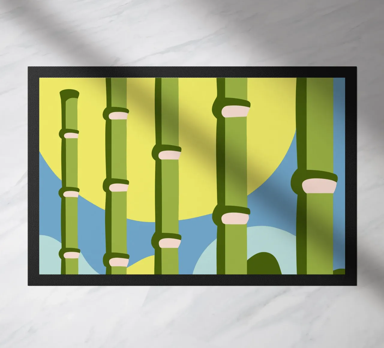 Bamboebos deurmat van SPECIAL FLOWER PATTERNS