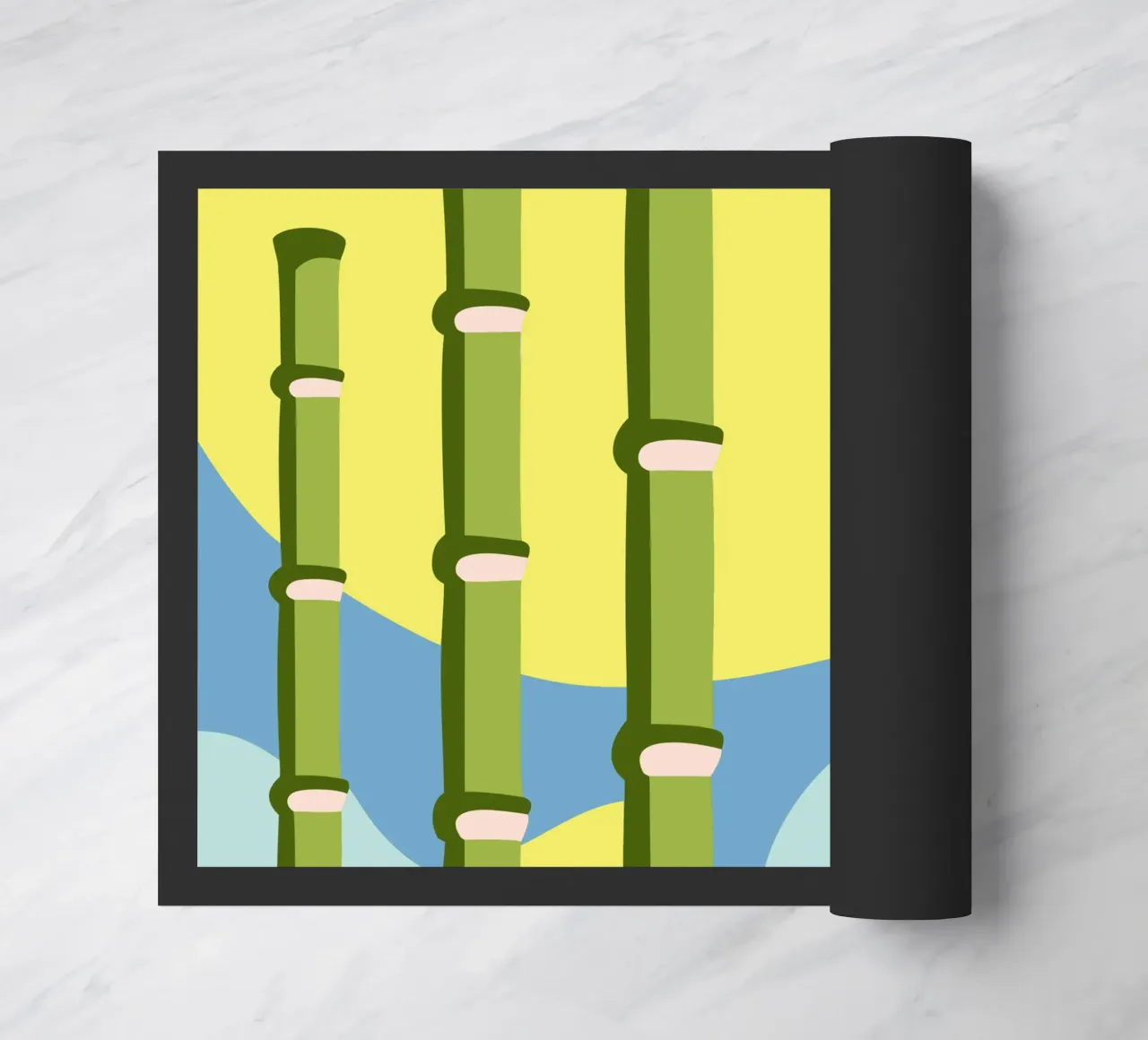 Bamboebos deurmat van SPECIAL FLOWER PATTERNS