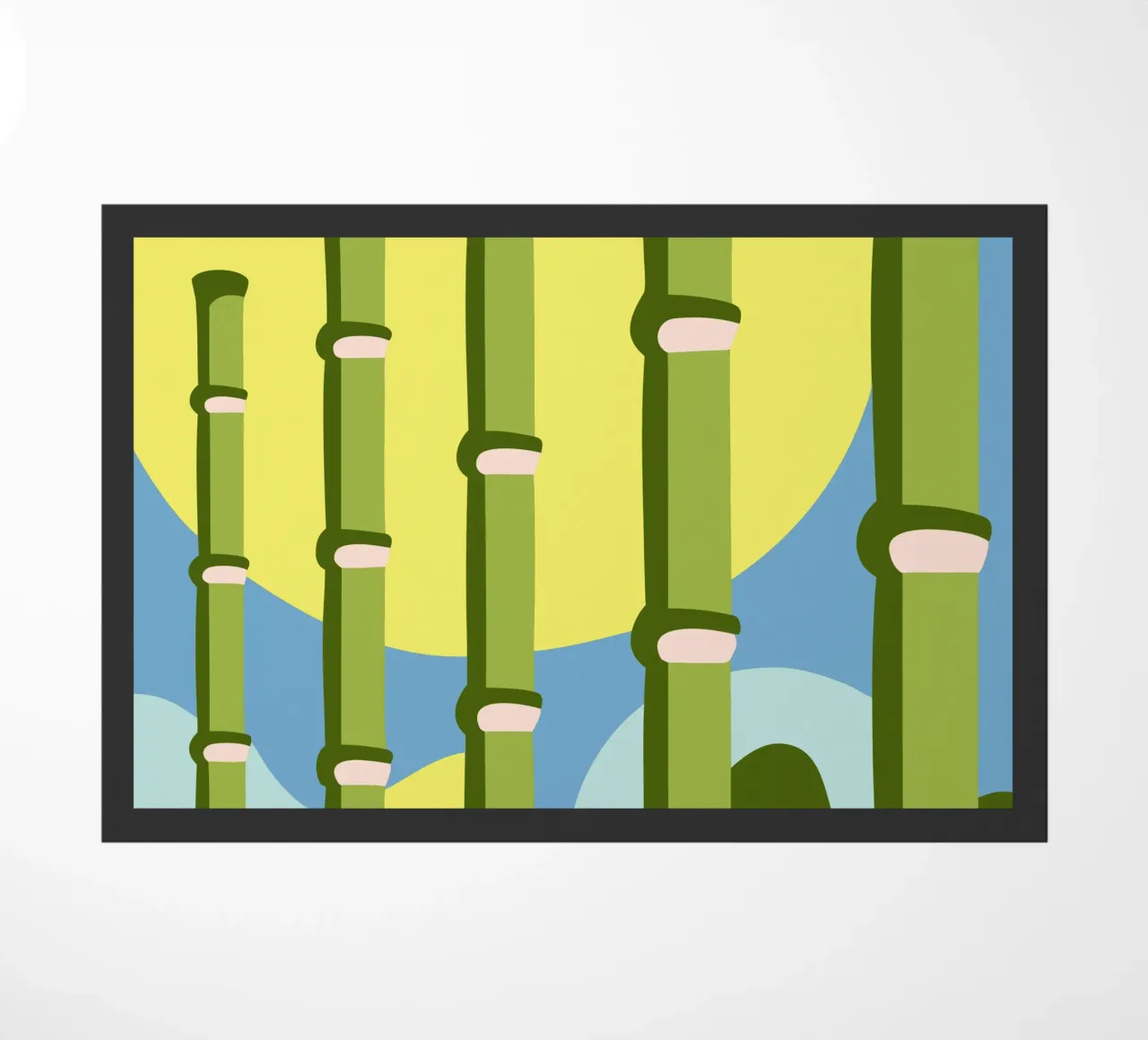 Bamboebos deurmat van SPECIAL FLOWER PATTERNS