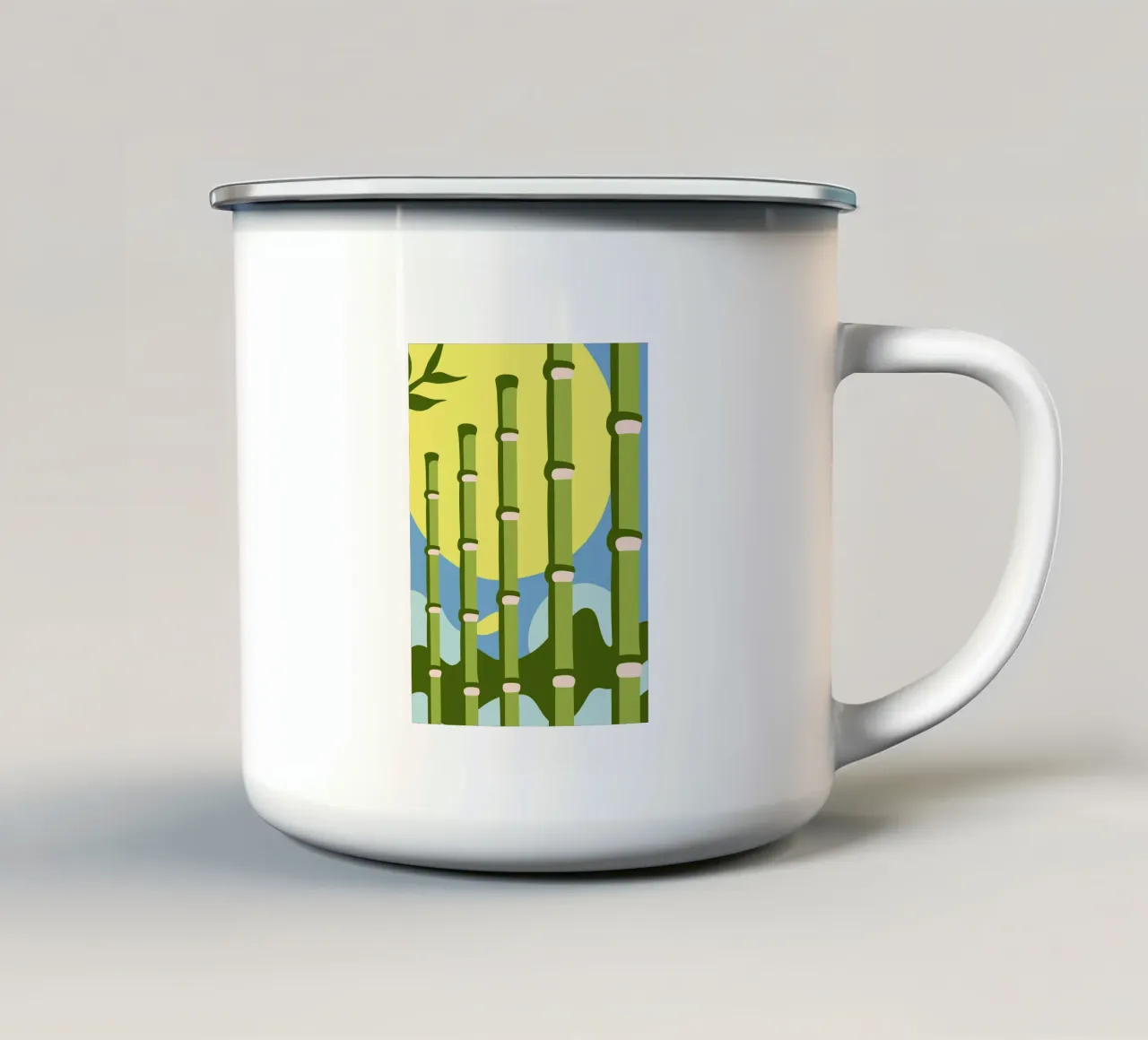 Foresta di bambù tazza in smalto da SPECIAL FLOWER PATTERNS