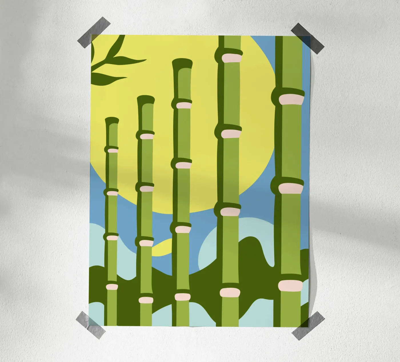 Foresta di bambù poster da SPECIAL FLOWER PATTERNS