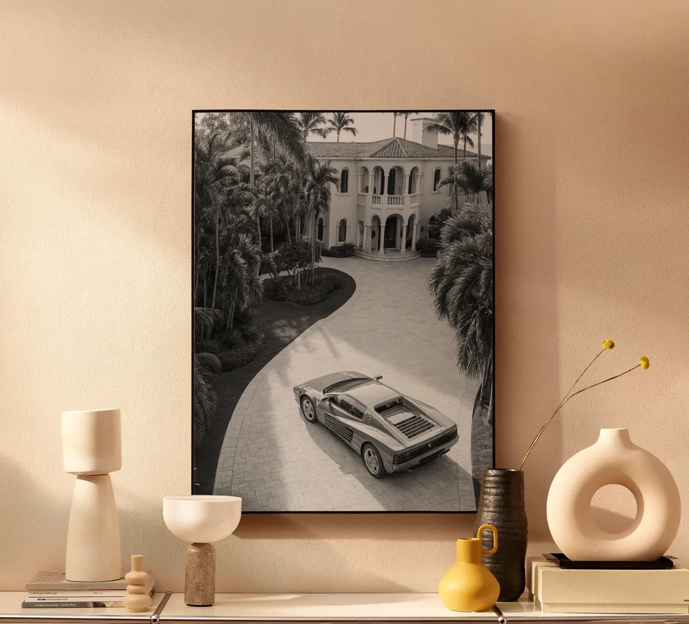 beautiful house and car Acryl-Glas von BlogSawoo