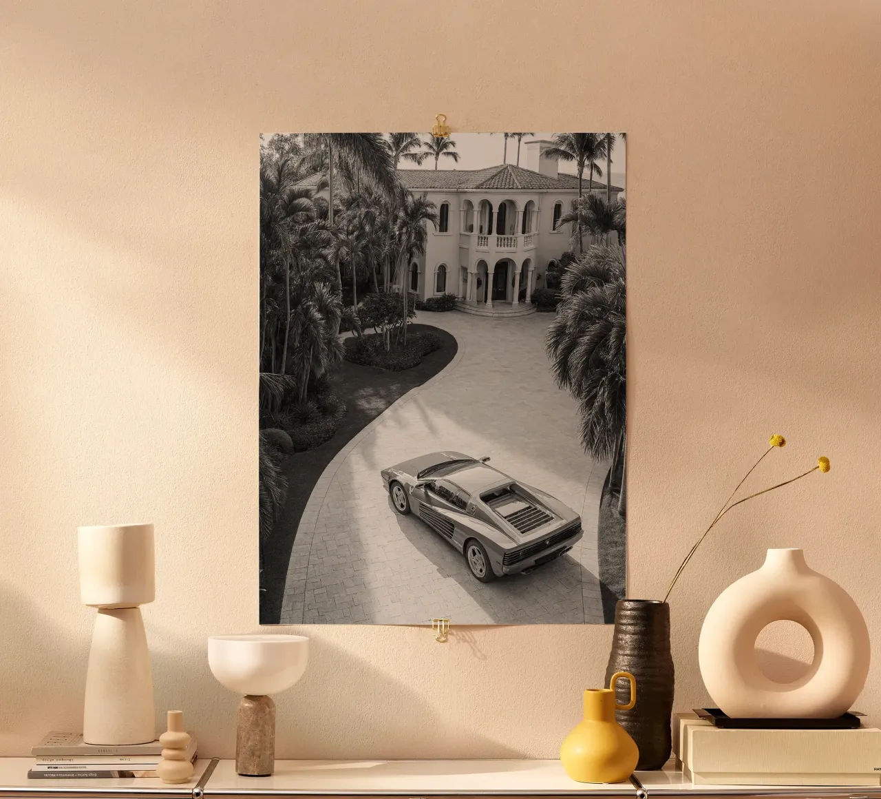 bella casa e auto poster da BlogSawoo