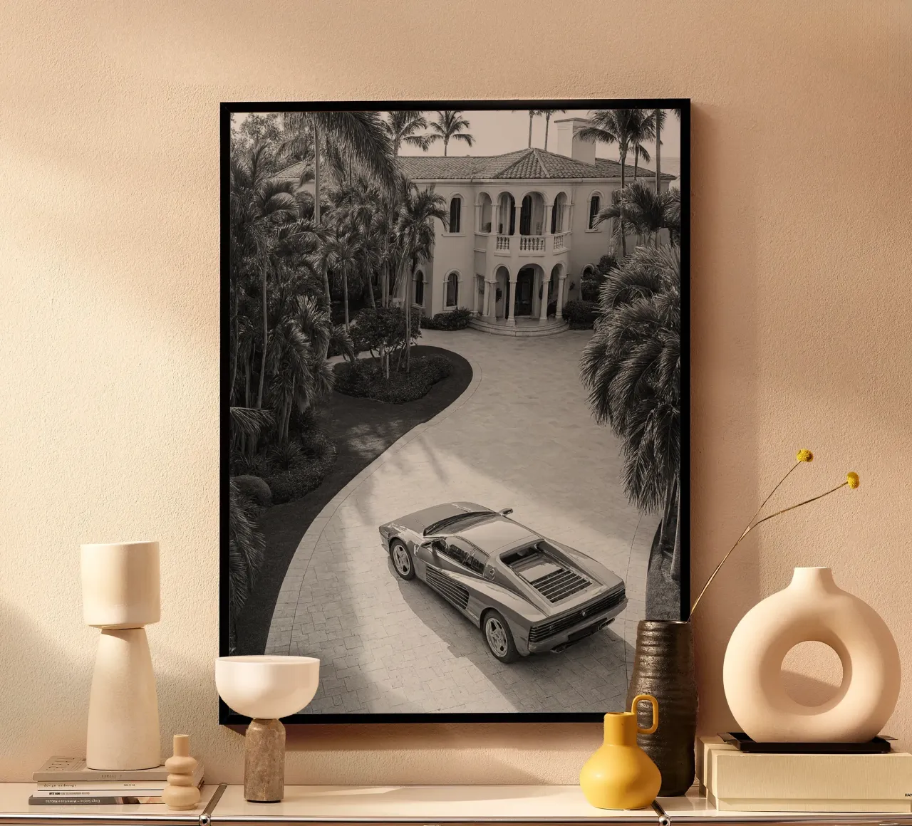 bella casa e auto poster da BlogSawoo