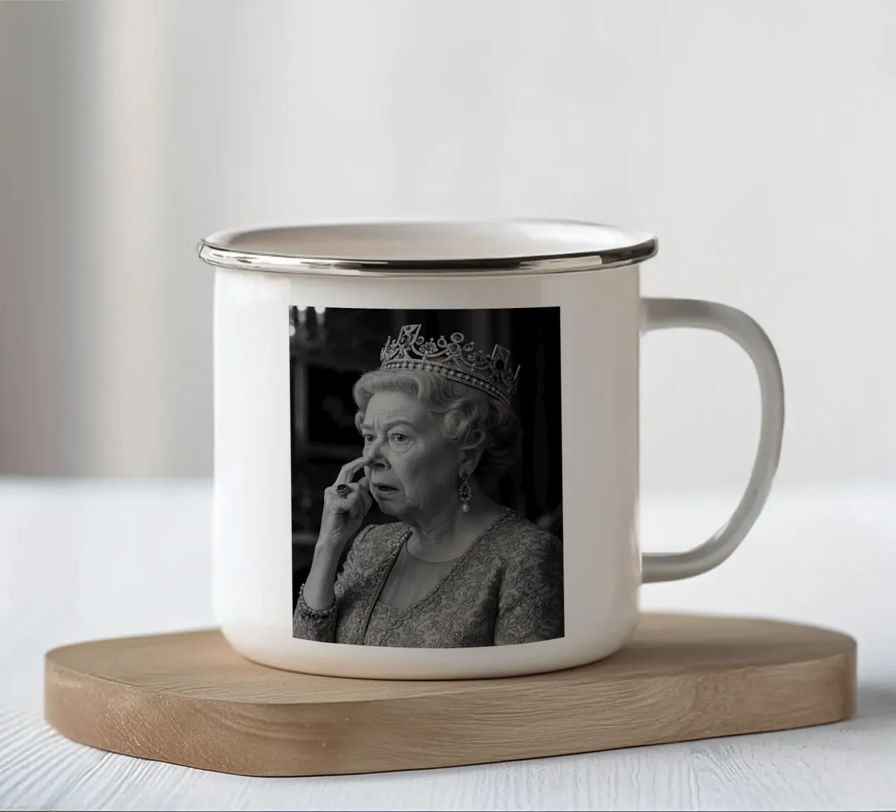 Bad smile bagno regina tazza in smalto da BlogSawoo