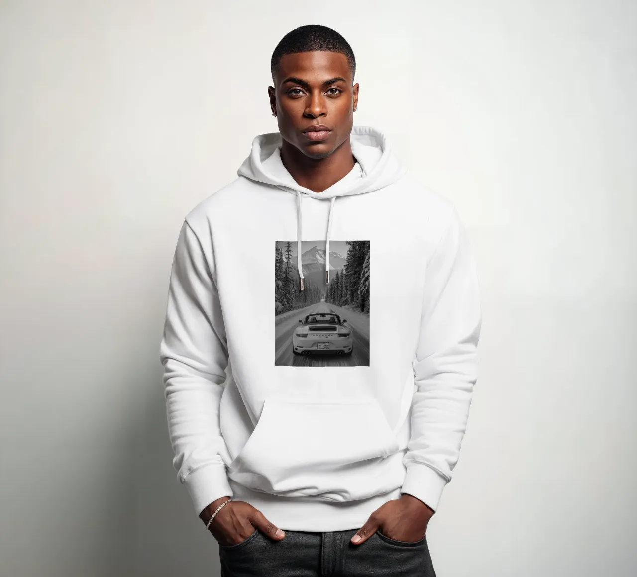 auto nella foresta felpa con cappuccio da BlogSawoo