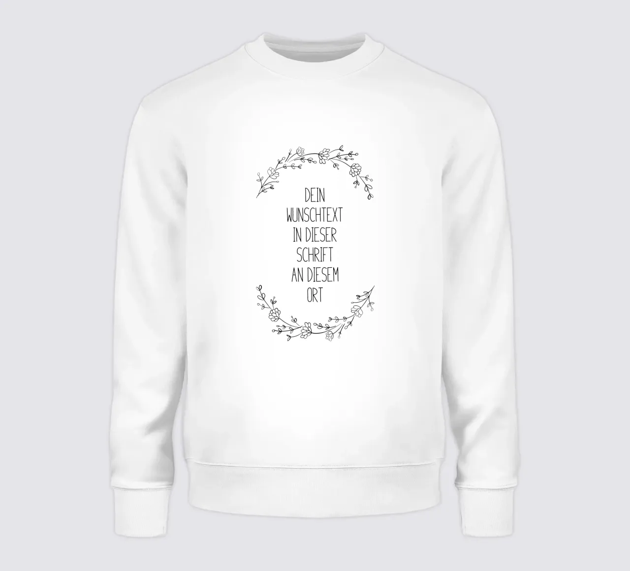 Wunschtext mit Blumen felpa da WORTSPIEL