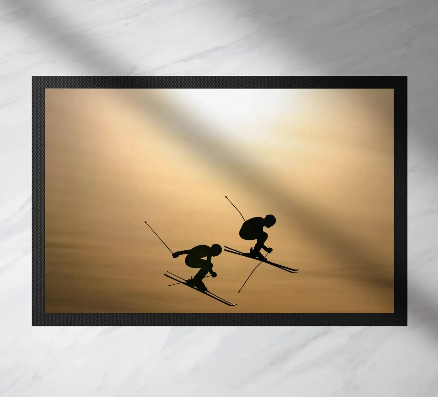 Jump Funny doormat by Joshua Holmes