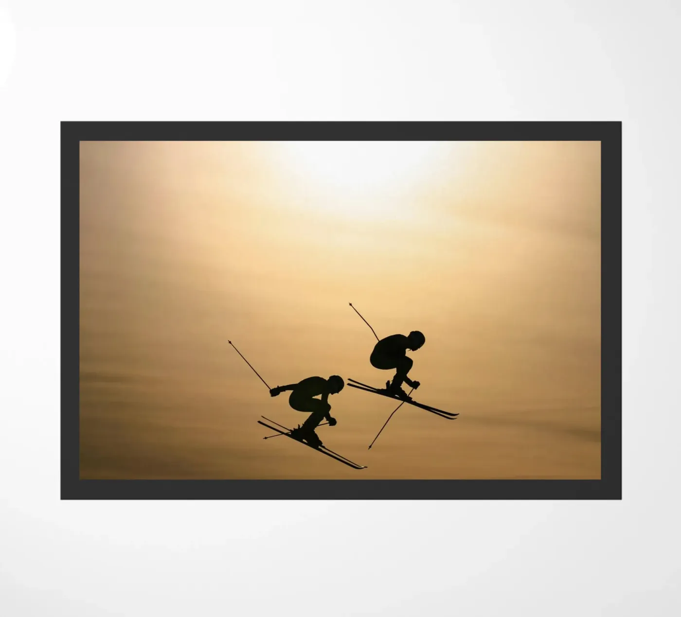 Jump Funny doormat by Joshua Holmes