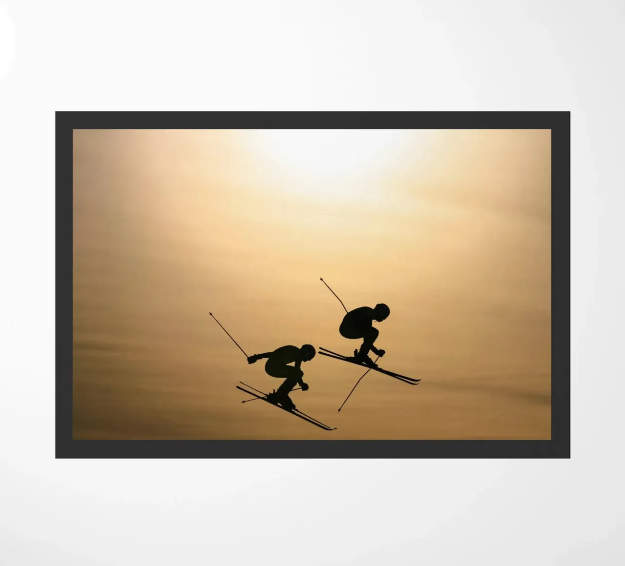 Grappig springen deurmat van Joshua Holmes