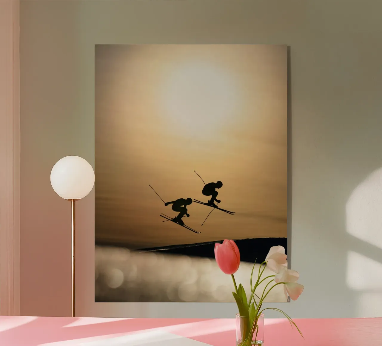 Grappig springen acryl van Joshua Holmes