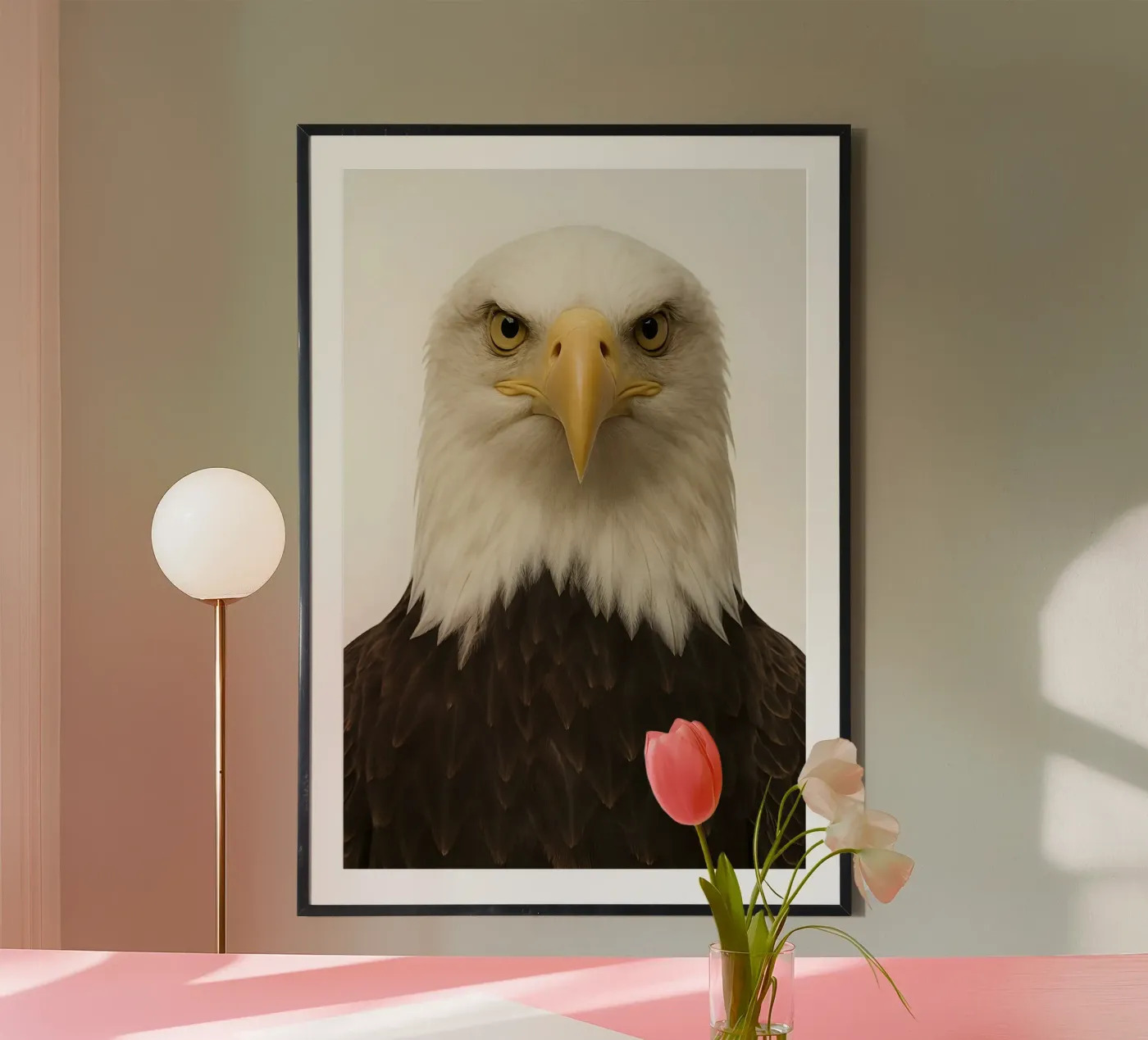 Hyper-Realistic Bald Eagle Portrait poster by Happy Wild Prints