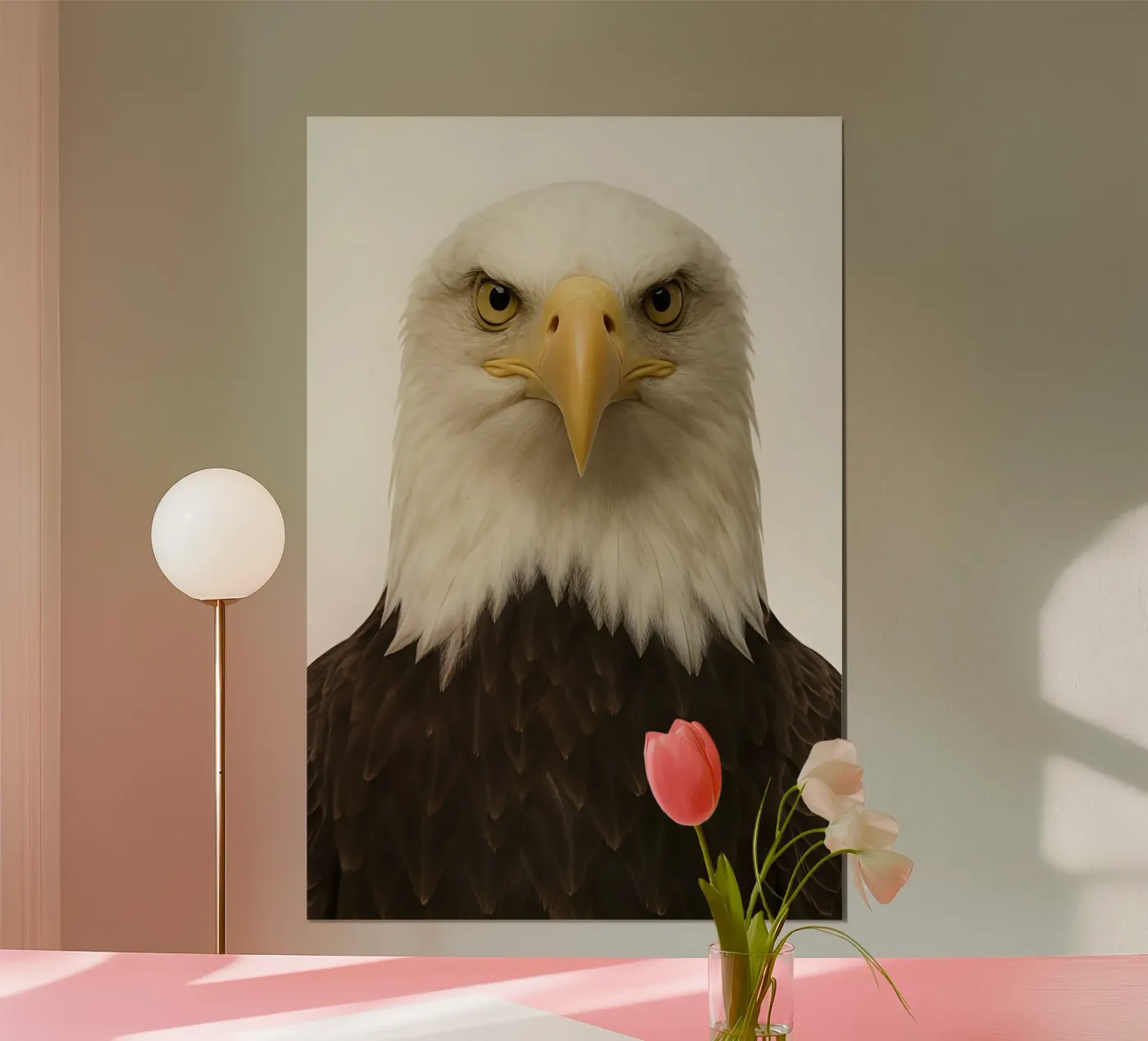 Hyper-Realistic Bald Eagle Portrait poster by Happy Wild Prints