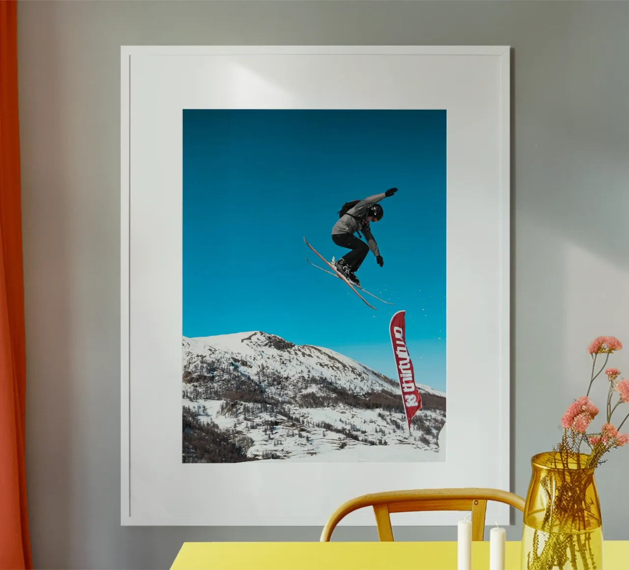 Sci e salto a mosca poster da Joshua Holmes