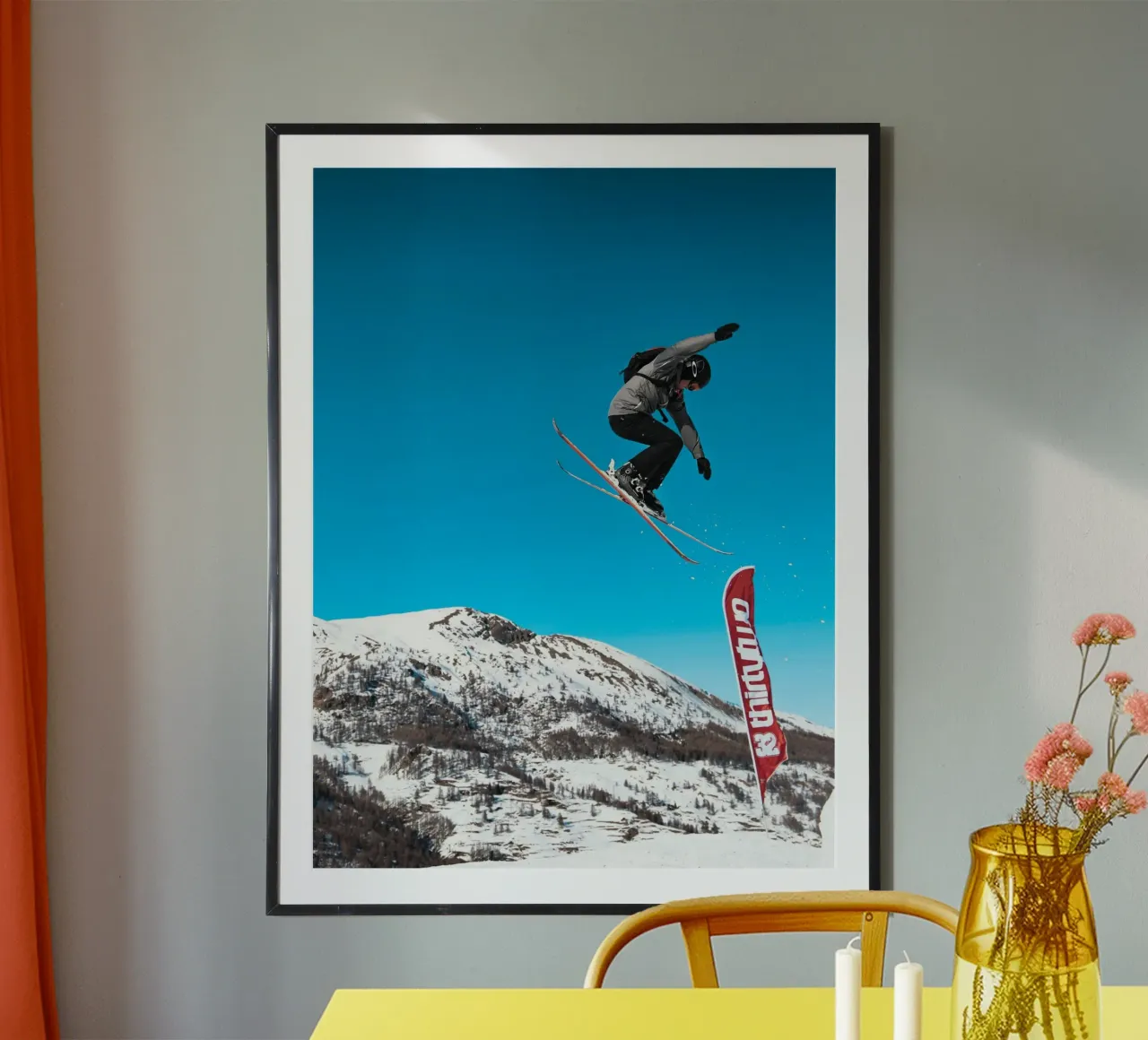 Sci e salto a mosca poster da Joshua Holmes