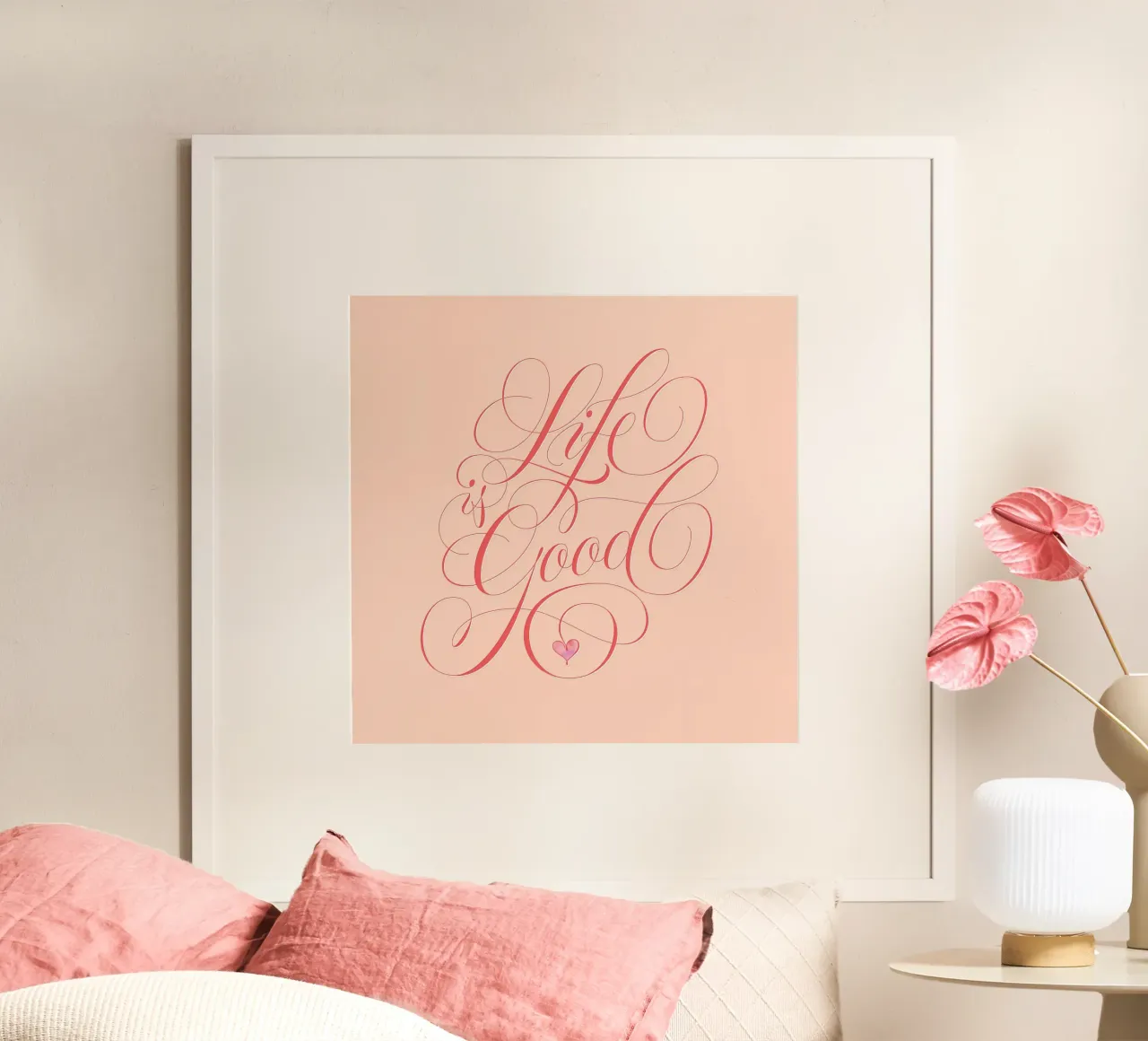 La vita è bella. Calligrafia a pennello. carta hahnemühle da CalliLetters